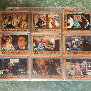 *♪ Topps 1991 Hook Movie Cards 63 Glossy Cards in plastic binder sleeves *♪